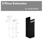 ZLINE 2-36 in. Chimney Extensions for 10 ft. to 12 ft. Ceilings - 2PCEXT-BSKEN