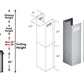 ZLINE 2-36 in. Chimney Extensions for 10 ft. to 12 ft. Ceilings - 2PCEXT-KB/KL2/KL3