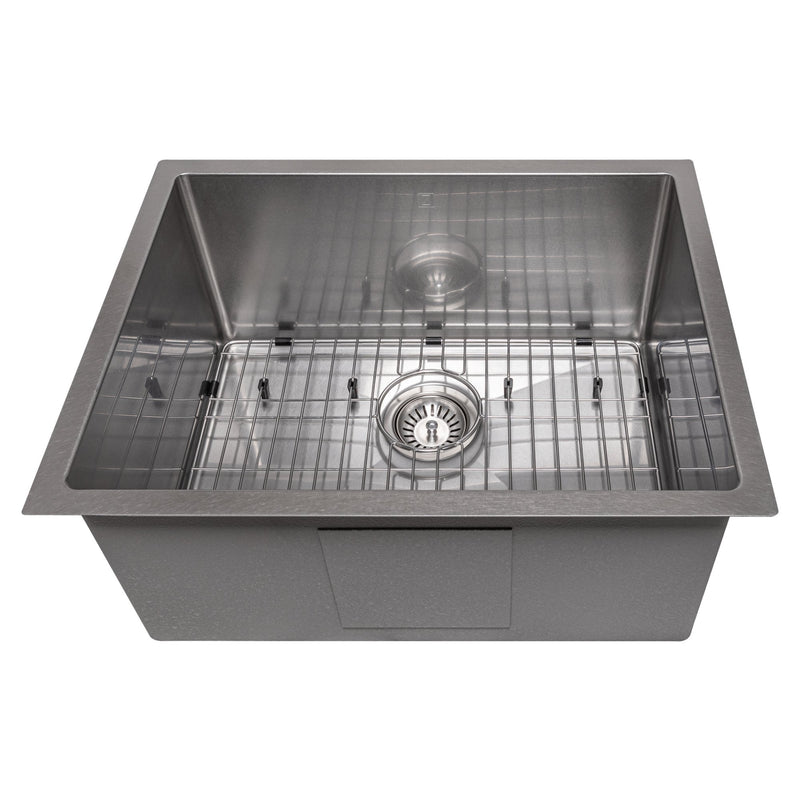 ZLINE 23" Meribel Undermount Single Bowl Kitchen Sink with Bottom Grid 