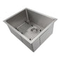ZLINE 23" Meribel Undermount Single Bowl Kitchen Sink with Bottom Grid 