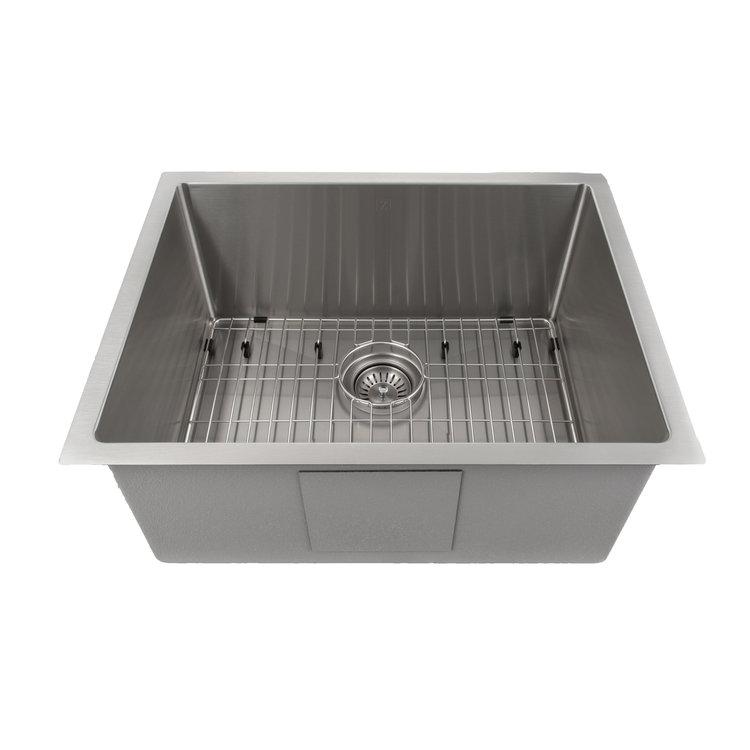 ZLINE 23" Meribel Undermount Single Bowl Kitchen Sink with Bottom Grid 