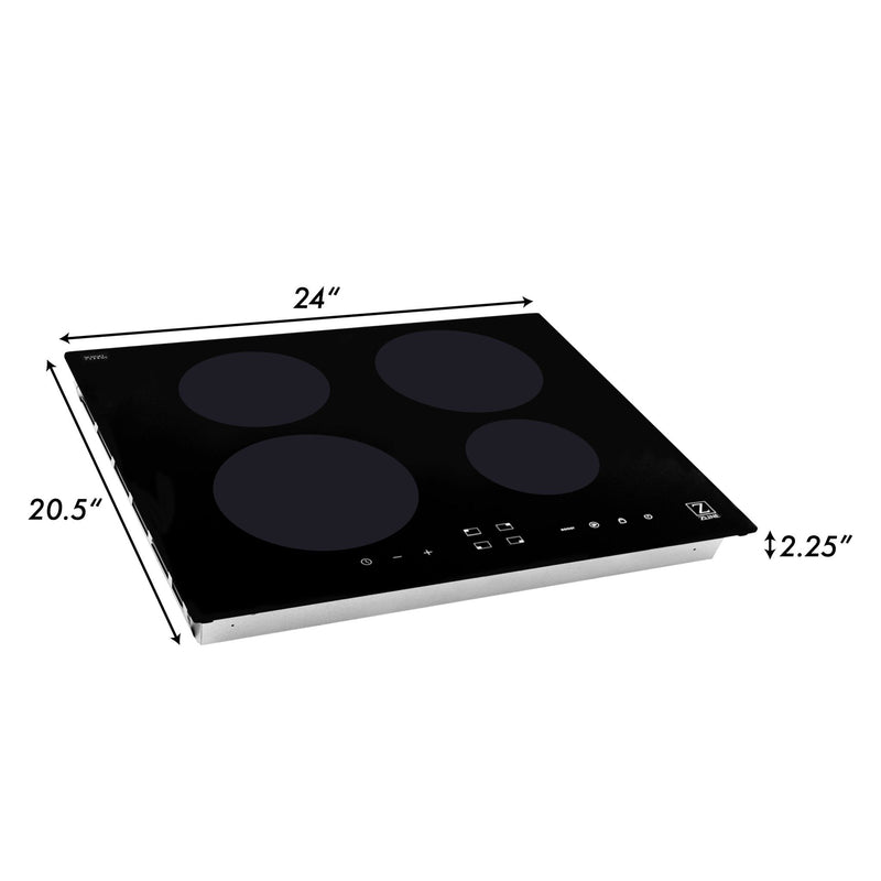 ZLINE 24" Induction Cooktop with 4 burners