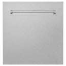ZLINE 24" Monument Series 3rd Rack Top Touch Control Dishwasher in Custom Panel Ready with Stainless Steel Tub, 45dBa - DWMT-24