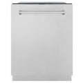 ZLINE 24" Monument Series 3rd Rack Top Touch Control Dishwasher in Custom Panel Ready with Stainless Steel Tub, 45dBa - DWMT-24
