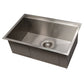 ZLINE 27" Garmisch Undermount Single Bowl Kitchen Sink with Bottom Grid and Accessories 