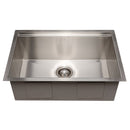 ZLINE 27" Garmisch Undermount Single Bowl Kitchen Sink with Bottom Grid and Accessories 