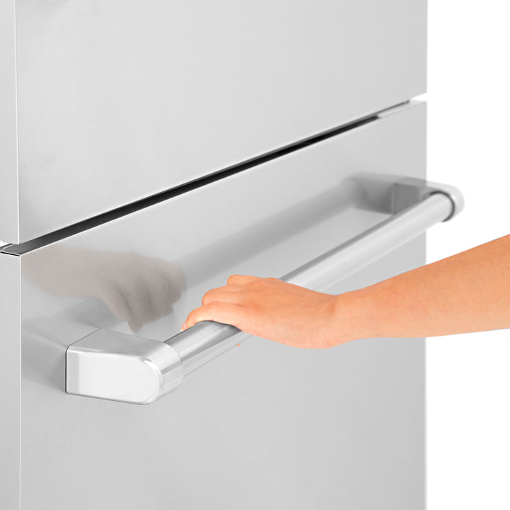 ZLINE 30" 16.1 cu. ft. Built-In 2-Door Bottom Freezer Refrigerator with Internal Water and Ice Dispenser in Stainless Steel RBIV-304-30