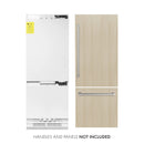 ZLINE 30" 16.1 cu. ft. Panel Ready Built-In 2-Door Bottom Freezer Refrigerator with Internal Water and Ice Dispenser
