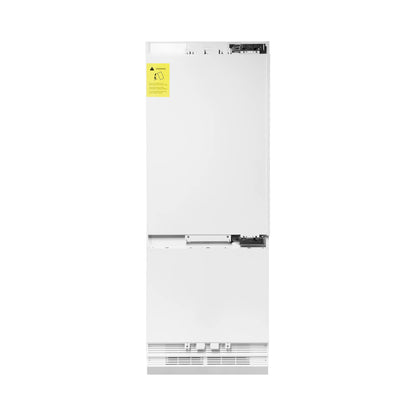 ZLINE 30" 16.1 cu. ft. Panel Ready Built-In 2-Door Bottom Freezer Refrigerator with Internal Water and Ice Dispenser