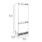 ZLINE 30" 16.1 cu. ft. Panel Ready Built-In 2-Door Bottom Freezer Refrigerator with Internal Water and Ice Dispenser