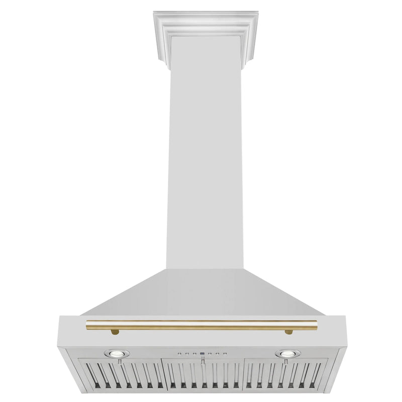 ZLINE 30" Autograph Edition Stainless Steel Range Hood with Stainless Steel Shell KB4STZ-30