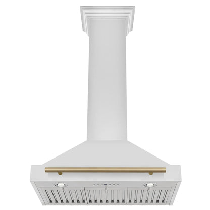 ZLINE 30" Autograph Edition Stainless Steel Range Hood with Stainless Steel Shell KB4STZ-30