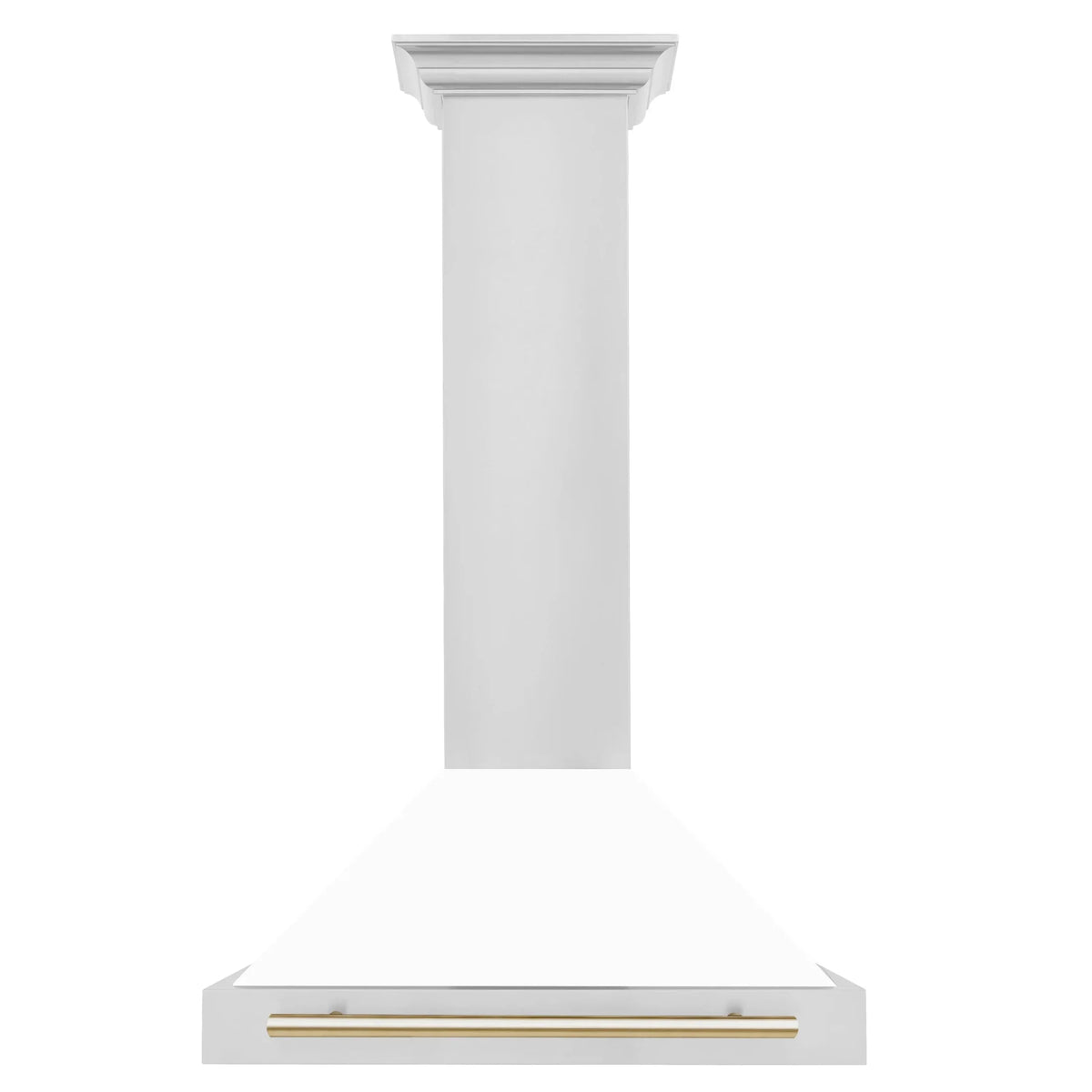 ZLINE 30" Autograph Edition Stainless Steel Range Hood with White Matte Shell KB4STZ-WM30