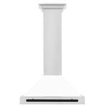 ZLINE 30" Autograph Edition Stainless Steel Range Hood with White Matte Shell KB4STZ-WM30