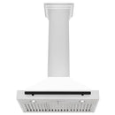 ZLINE 30" Autograph Edition Stainless Steel Range Hood with White Matte Shell KB4STZ-WM30