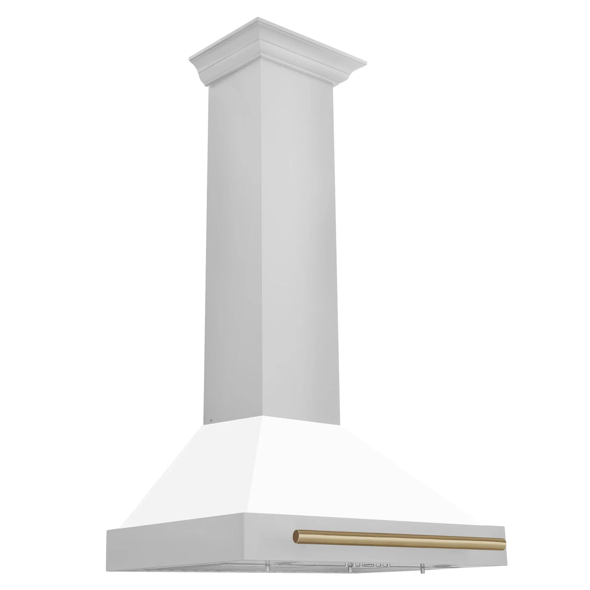 ZLINE 30" Autograph Edition Stainless Steel Range Hood with White Matte Shell KB4STZ-WM30