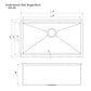 ZLINE 30" Garmisch Undermount Single Bowl Kitchen Sink with Bottom Grid and Accessories 