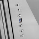 ZLINE 30 Inch Autograph Edition Range Hood with White Matte Shell and Gold Handle, 8654STZ-WM30-G