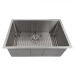 ZLINE 30" Meribel Undermount Single Bowl Kitchen Sink with Bottom Grid