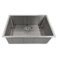 ZLINE 30" Meribel Undermount Single Bowl Kitchen Sink with Bottom Grid