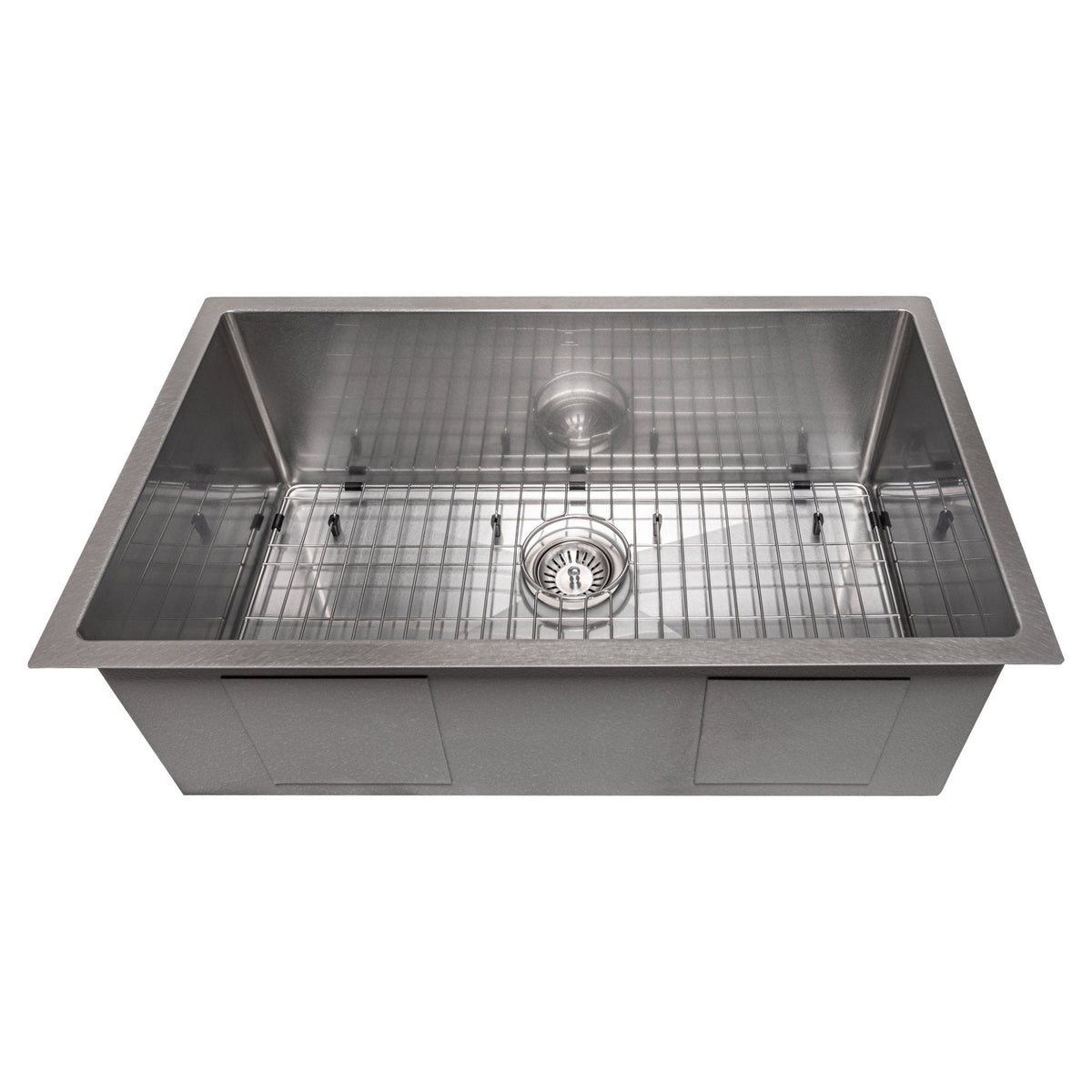 ZLINE 30" Meribel Undermount Single Bowl Kitchen Sink with Bottom Grid