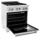 ZLINE 30" Professional Dual Fuel Range With Gas Stove and Electric Oven in Dura Snow Stainless Steel
