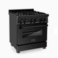 ZLINE 30" Professional Free Standing Dual Fuel Range with Gas Stove and Electric Oven