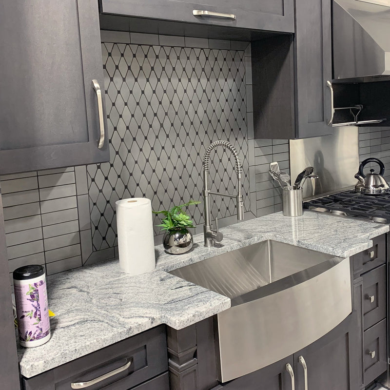 ZLINE 30" Zermatt Farmhouse Apron Mount Single Bowl Kitchen Sink with Bottom Grid