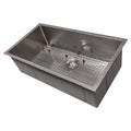 ZLINE 33" Meribel Undermount Single Bowl Kitchen Sink with Bottom Grid 