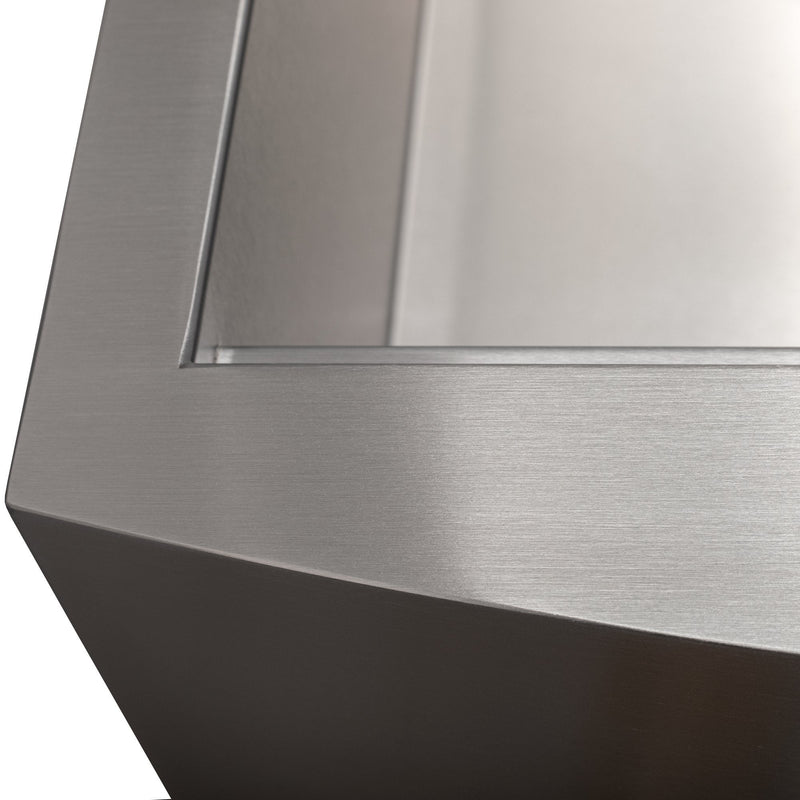 ZLINE 33" Moritz Farmhouse Apron Mount Single Bowl Kitchen Sink with Bottom Grid and Accessories