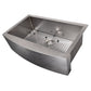 ZLINE 33" Vail Farmhouse Apron Mount Single Bowl Kitchen Sink with Bottom Grid 