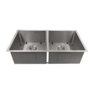 ZLINE 36" Anton Undermount Double Bowl Kitchen Sink with Bottom Grid
