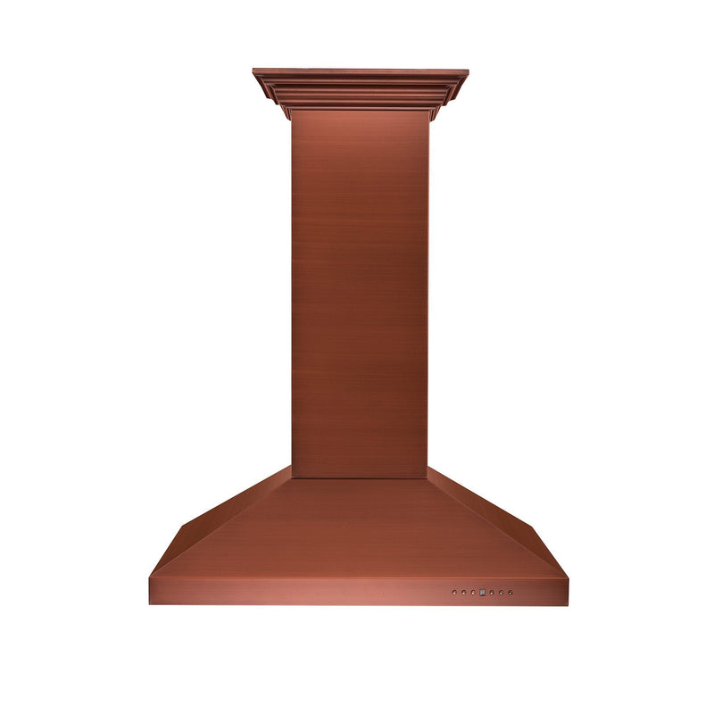 ZLINE 36 in. Designer Series Copper Island Mount Range Hood