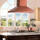 ZLINE 36 in. Designer Series Copper Island Mount Range Hood
