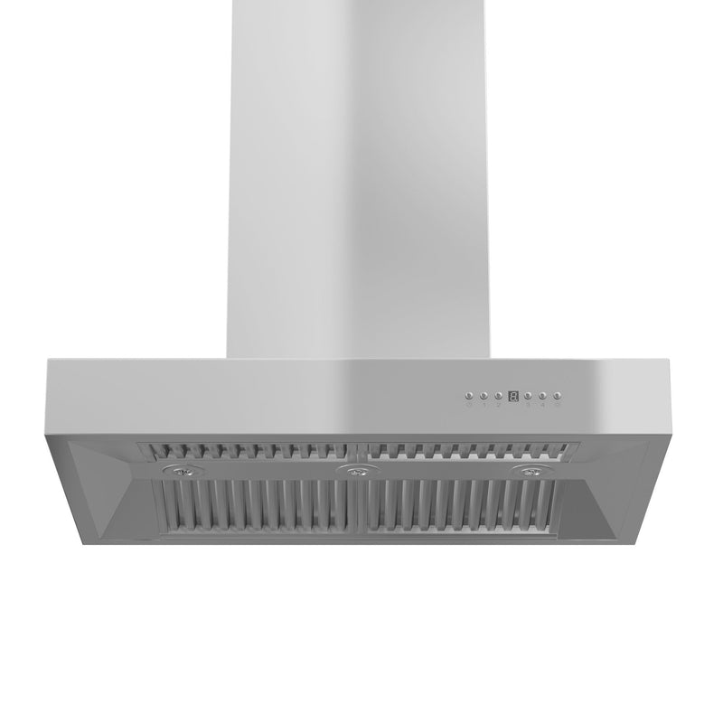 ZLINE 36 in. Remote Blower Island Mount Range Hood in Stainless Steel - KECOMi-RD-36