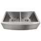 ZLINE 36" Niseko Farmhouse Apron Mount Double Bowl Kitchen Sink with Bottom Grid 