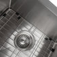 ZLINE 36" Niseko Farmhouse Apron Mount Double Bowl Kitchen Sink with Bottom Grid 