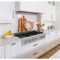 ZLINE 36" Porcelain Rangetop in DuraSnow Stainless Steel with 6 Gas Burners
