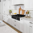 ZLINE 36" Professional Black Stainless Gas Rangetop with 6 Gas Burners - RTB-36