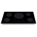 zline 36 inch gas cooktop with 5 burners without background