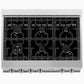 ZLINE 36” Professional Stainless Steel Gas Rangetop with 6 Gas Burners