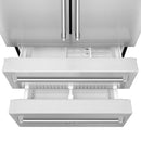 ZLINE 4-Piece Appliance Package - 30 In. Rangetop, Range Hood, Refrigerator, and Double Wall Oven in Stainless Steel - 4KPR-RTRH30-AWS