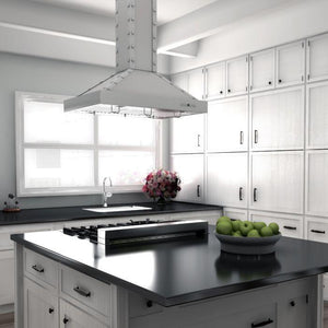 ZLINE 4-Piece Appliance Package - 30 In. Rangetop, Range Hood, Refrigerator, and Double Wall Oven in Stainless Steel - 4KPR-RTRH30-AWS