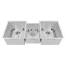 ZLINE 45" Breckenridge Undermount Triple Bowl Kitchen Sink with Bottom Grid and Accessories