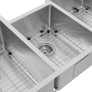 ZLINE 45" Breckenridge Undermount Triple Bowl Kitchen Sink with Bottom Grid and Accessories