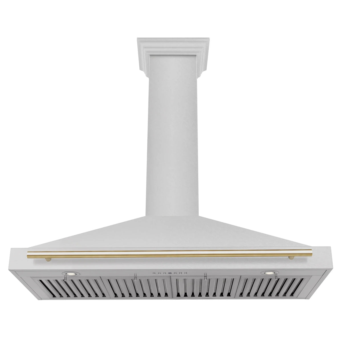 ZLINE 48" Autograph Edition DuraSnow® Stainless Steel Range Hood with DuraSnow® Stainless Steel Shell KB4SNZ-48