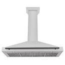 ZLINE 48" Autograph Edition DuraSnow® Stainless Steel Range Hood with DuraSnow® Stainless Steel Shell KB4SNZ-48