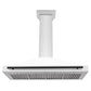 ZLINE 48" Autograph Edition Stainless Steel Range Hood with White Matte Shell KB4STZ-WM48