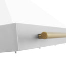 ZLINE 48" Autograph Edition Stainless Steel Range Hood with White Matte Shell KB4STZ-WM48