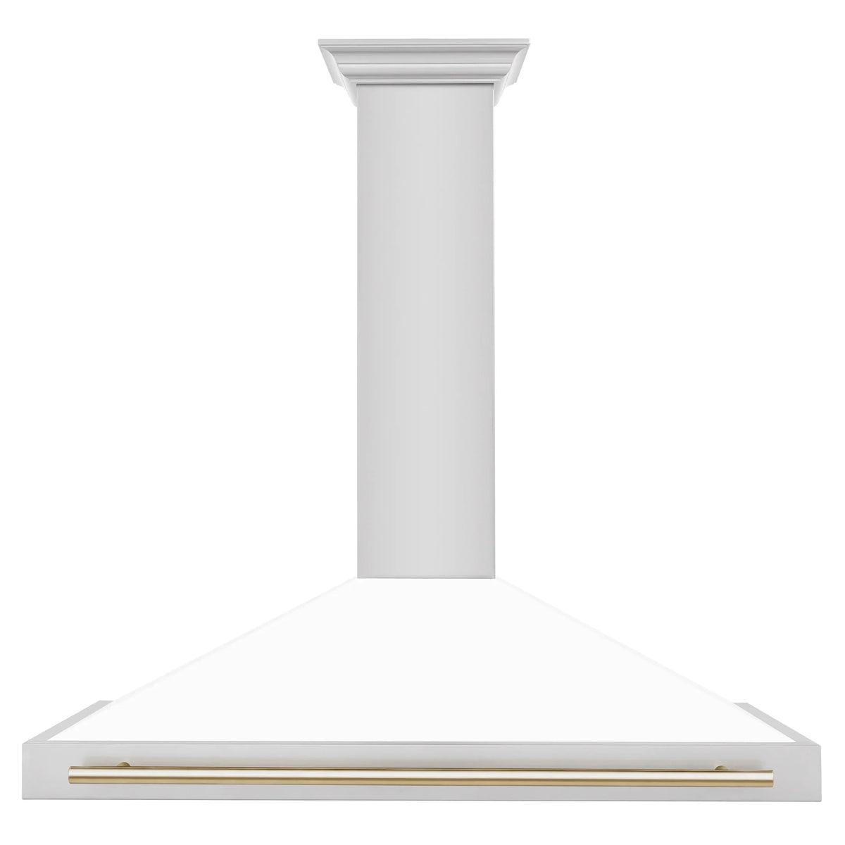 ZLINE 48" Autograph Edition Stainless Steel Range Hood with White Matte Shell KB4STZ-WM48